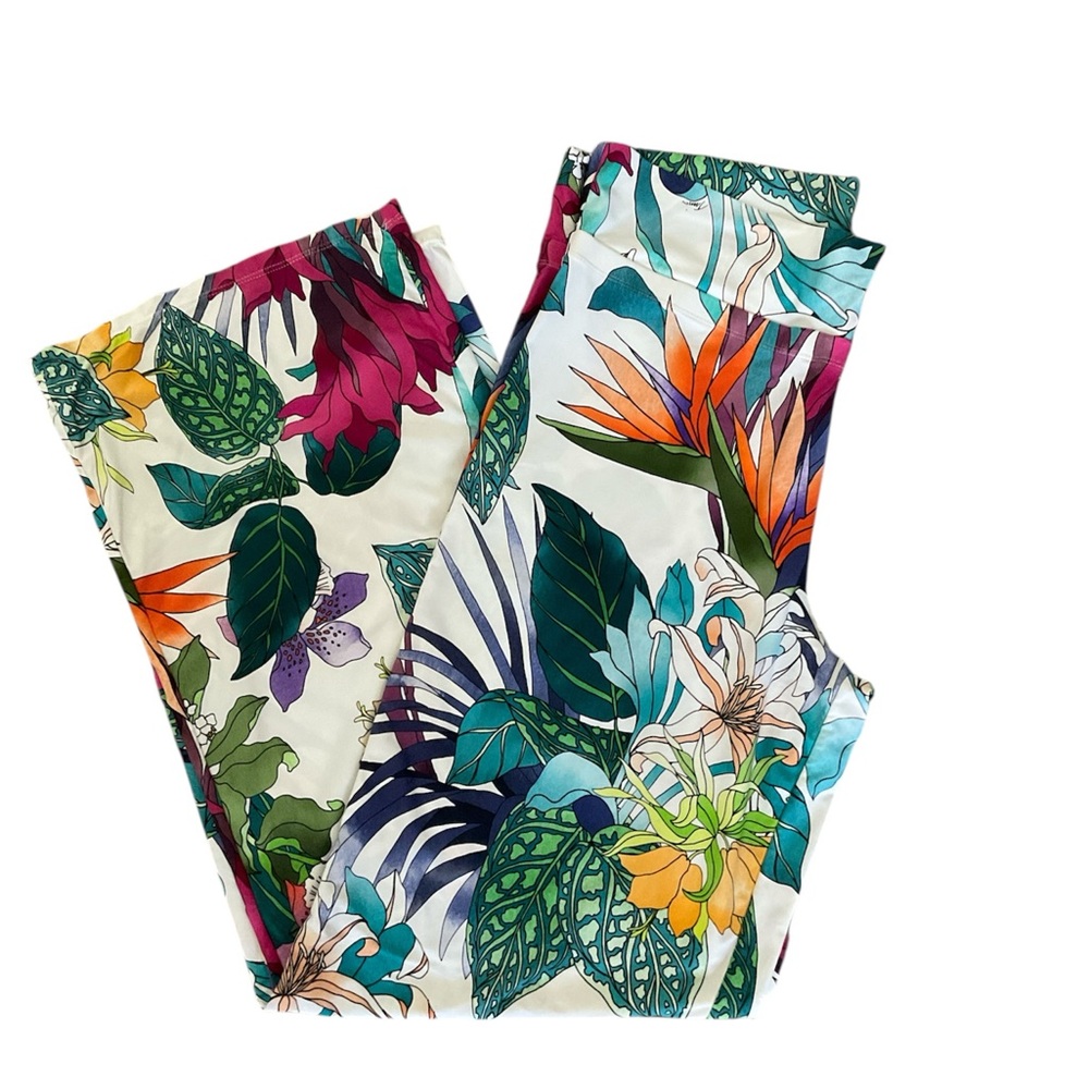 Trina Turk Tropical Floral Print pants